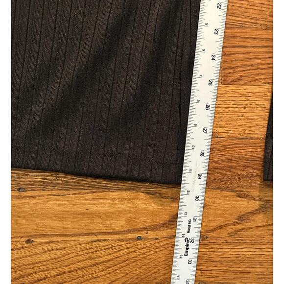 American Apparel Ribbed Leggings Black Womens Medium Cropped - Picture 5 of 6